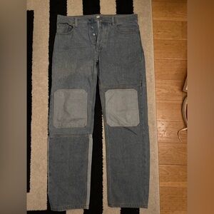 JW Anderson Two Tone Blue Jeans 32W